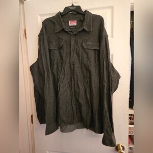 Men's Wrangler Premium Quality Comfort Flex Casual Dress Shirt